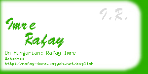 imre rafay business card